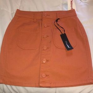 Women’s small button up mini skirt